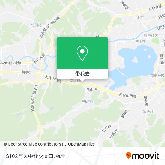 S102与凤中线交叉口地图