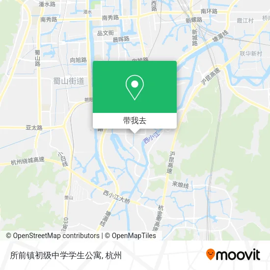 所前镇初级中学学生公寓地图