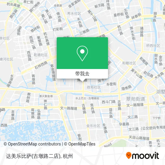 达美乐比萨(古墩路二店)地图