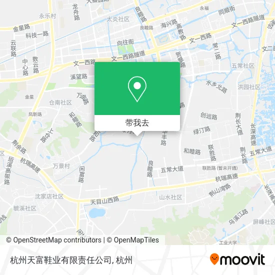 杭州天富鞋业有限责任公司地图