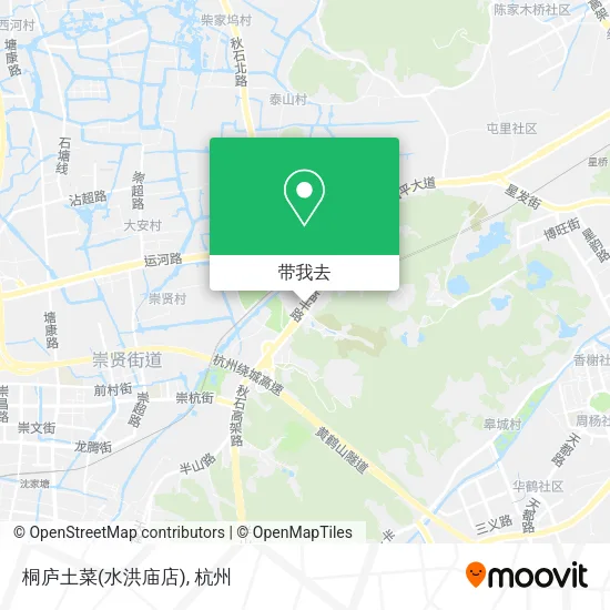 桐庐土菜(水洪庙店)地图