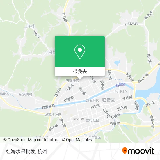 红海水果批发地图