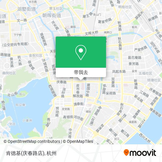 肯德基(庆春路店)地图