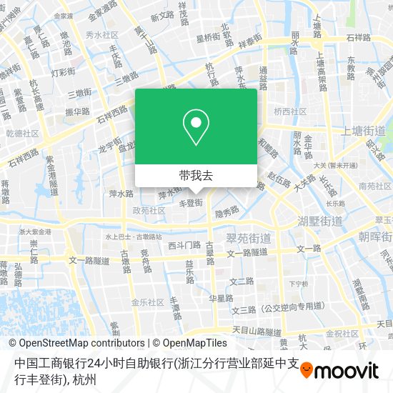 中国工商银行24小时自助银行(浙江分行营业部延中支行丰登街)地图