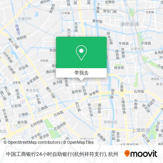 中国工商银行24小时自助银行(杭州祥符支行)地图