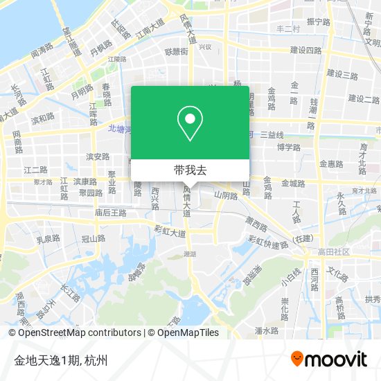 金地天逸1期地图