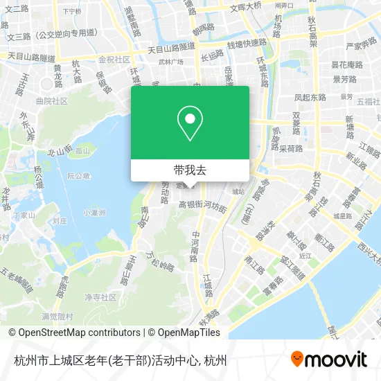 杭州市上城区老年(老干部)活动中心地图