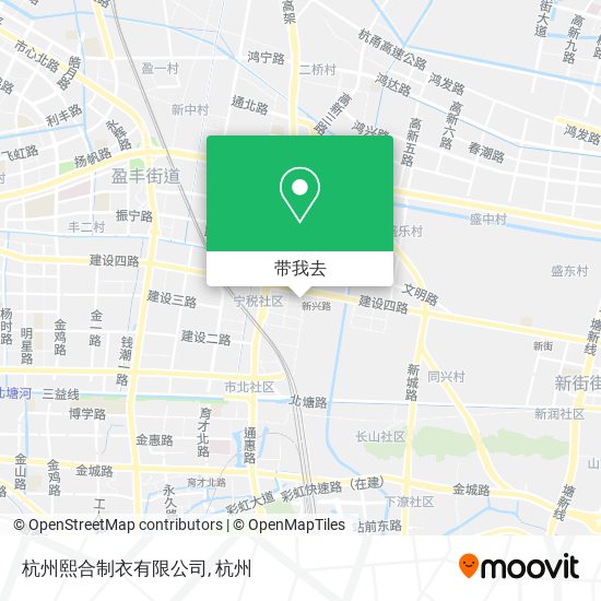 杭州熙合制衣有限公司地图