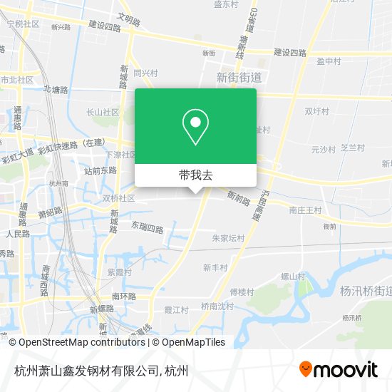 杭州萧山鑫发钢材有限公司地图