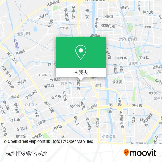 杭州恒绿纸业地图
