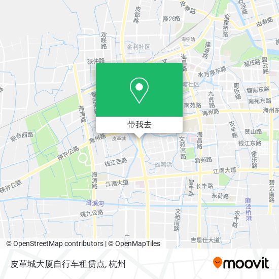 皮革城大厦自行车租赁点地图