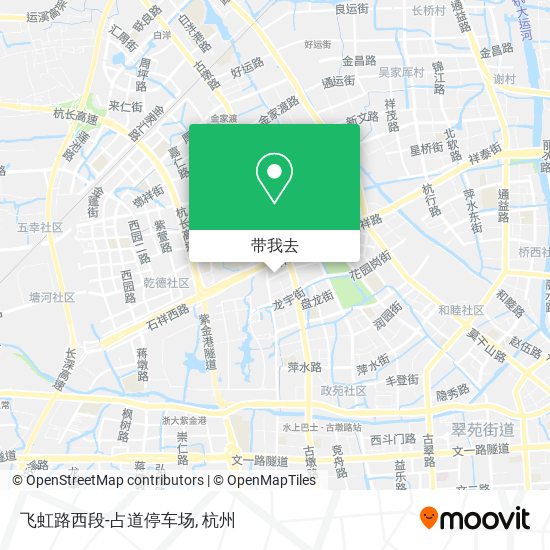 飞虹路西段-占道停车场地图