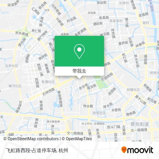 飞虹路西段-占道停车场地图