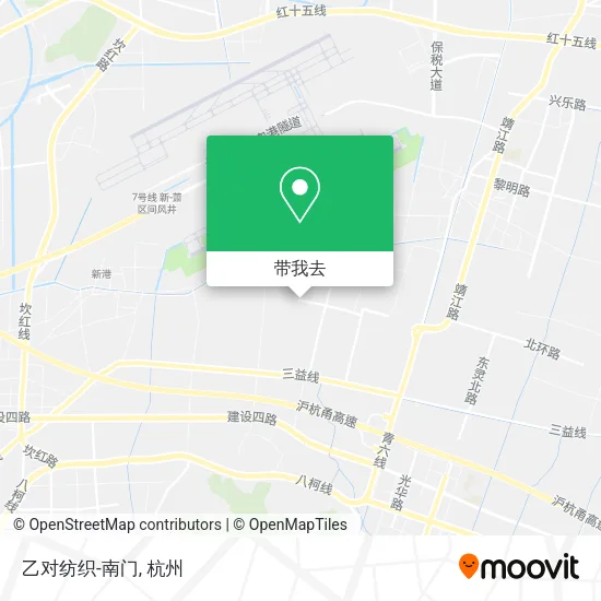乙对纺织-南门地图