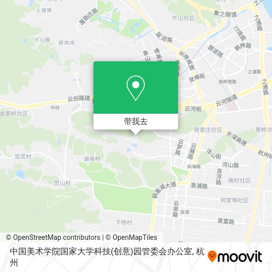 中国美术学院国家大学科技(创意)园管委会办公室地图