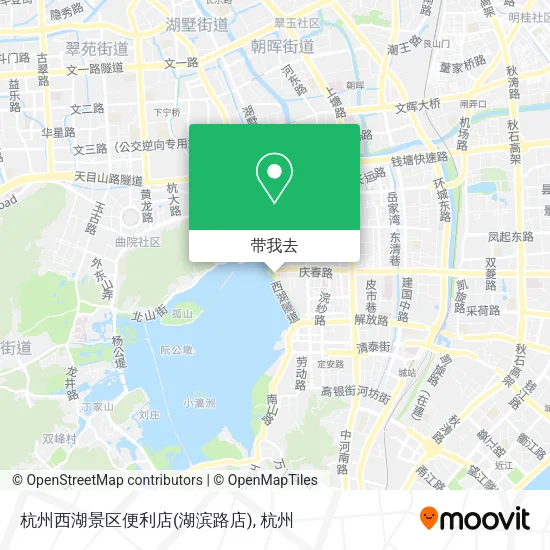 杭州西湖景区便利店(湖滨路店)地图