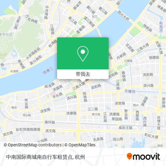 中南国际商城南自行车租赁点地图