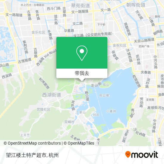 望江楼土特产超市地图