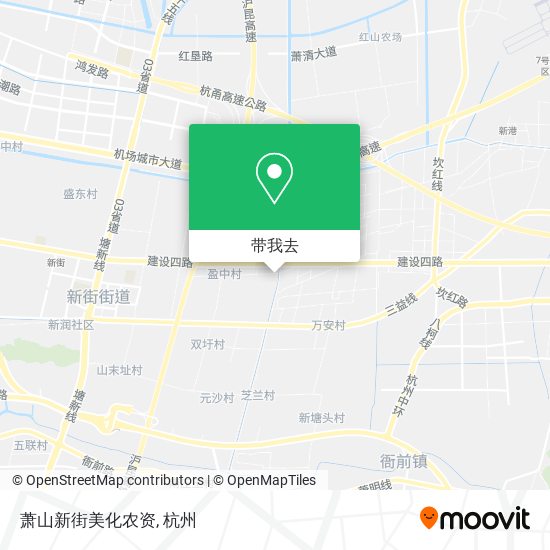 萧山新街美化农资地图