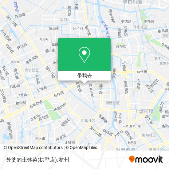 外婆的土钵菜(拱墅店)地图