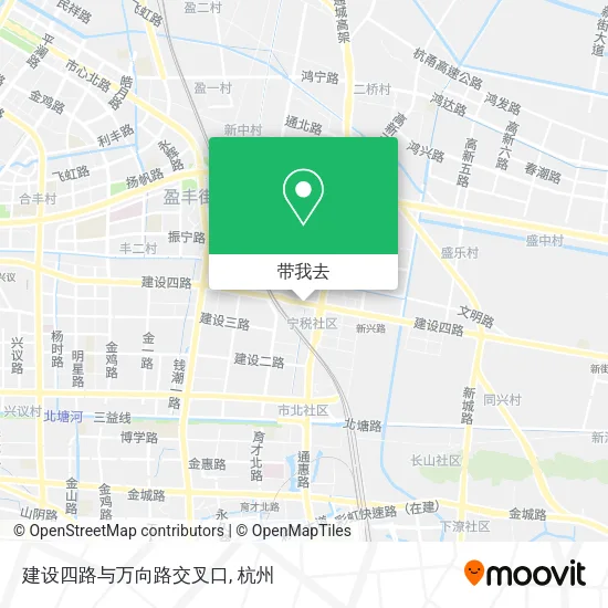 建设四路与万向路交叉口地图