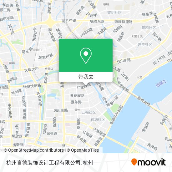 杭州言德装饰设计工程有限公司地图