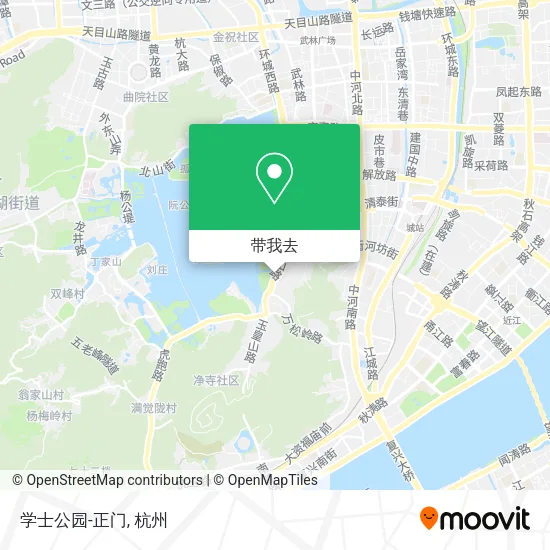学士公园-正门地图