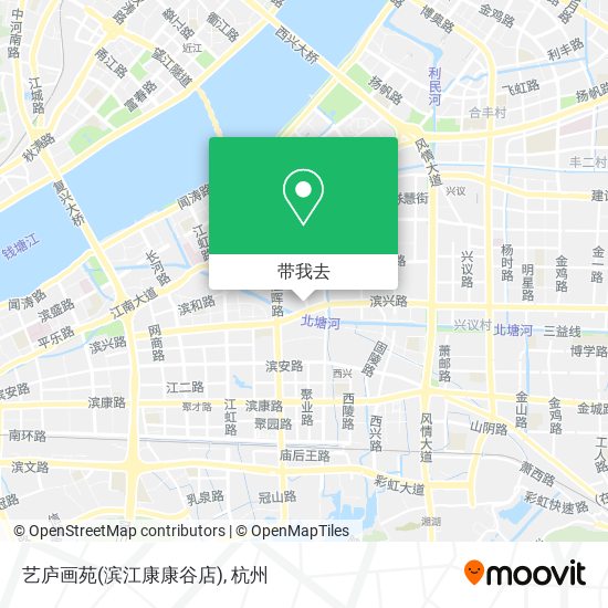 艺庐画苑(滨江康康谷店)地图