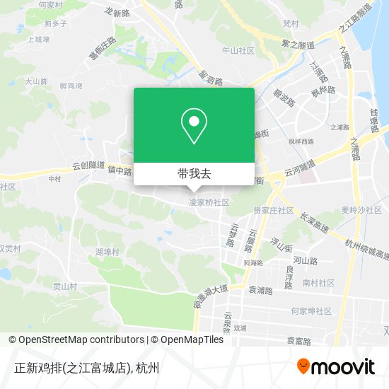 正新鸡排(之江富城店)地图