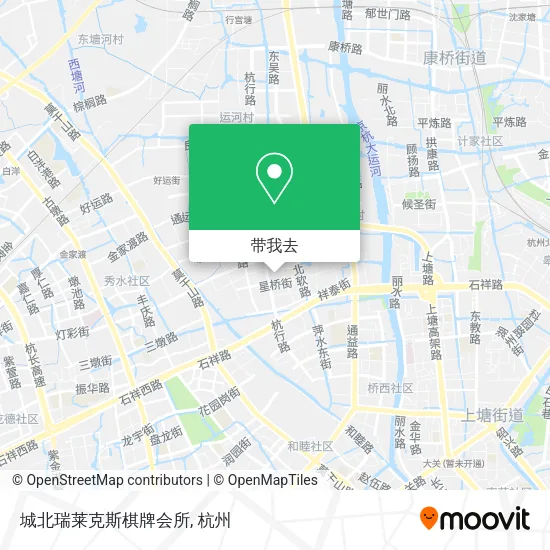 城北瑞莱克斯棋牌会所地图