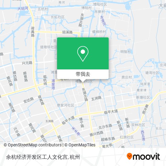 余杭经济开发区工人文化宫地图