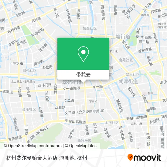 杭州费尔曼铂金大酒店-游泳池地图