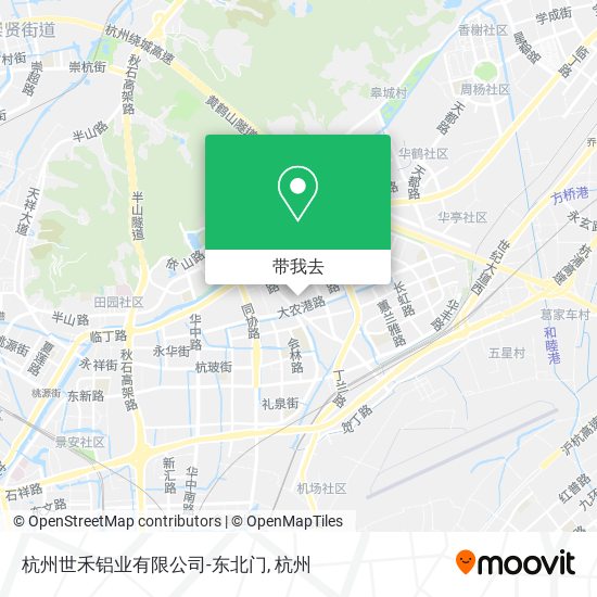 杭州世禾铝业有限公司-东北门地图