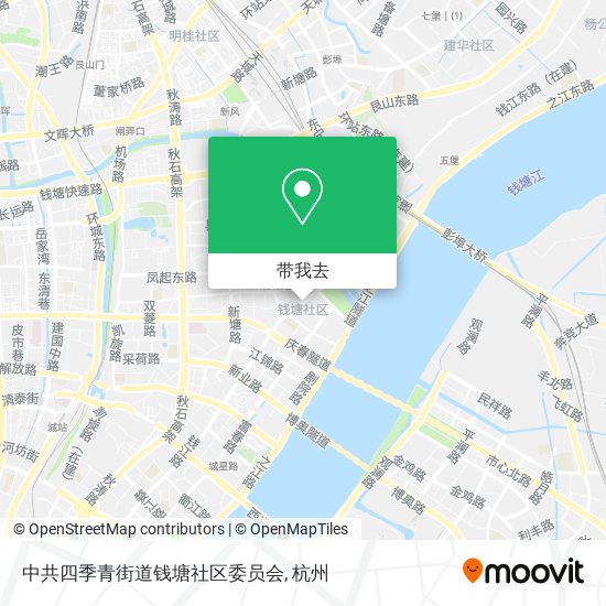 中共四季青街道钱塘社区委员会地图