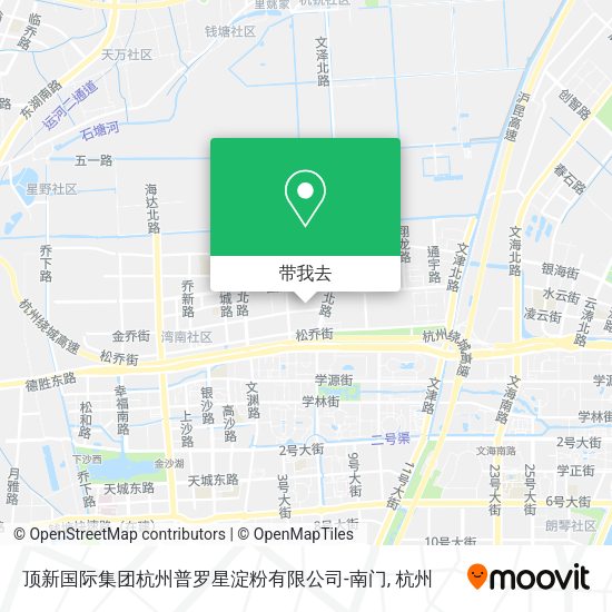 顶新国际集团杭州普罗星淀粉有限公司-南门地图