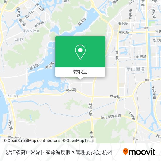 浙江省萧山湘湖国家旅游度假区管理委员会地图