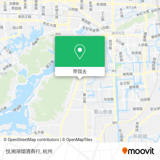 悦湘湖烟酒商行地图