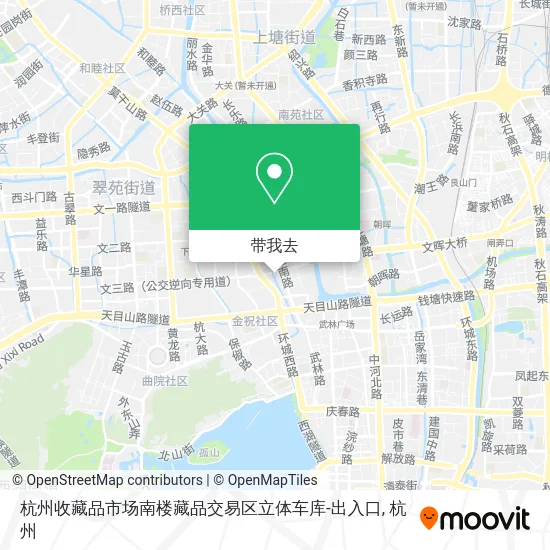 杭州收藏品市场南楼藏品交易区立体车库-出入口地图