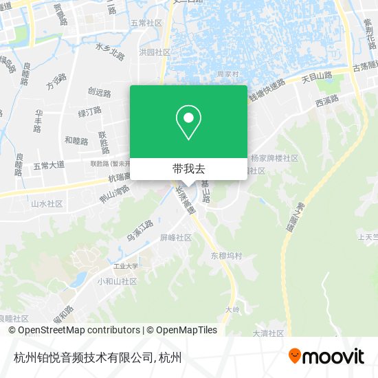 杭州铂悦音频技术有限公司地图