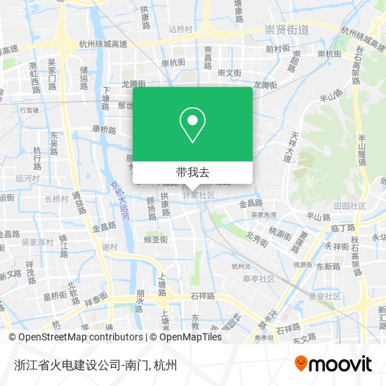 浙江省火电建设公司-南门地图