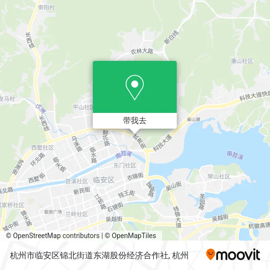 杭州市临安区锦北街道东湖股份经济合作社地图