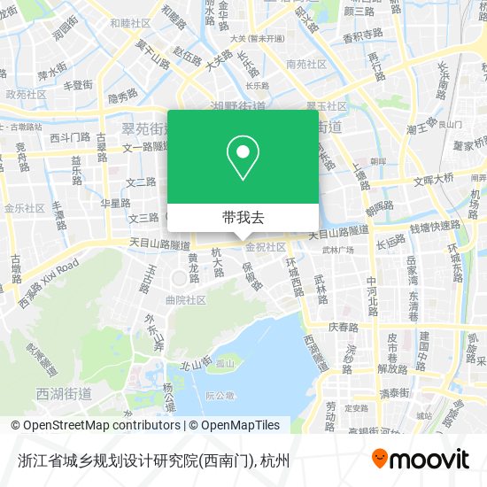 浙江省城乡规划设计研究院(西南门)地图