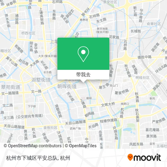 杭州市下城区平安总队地图