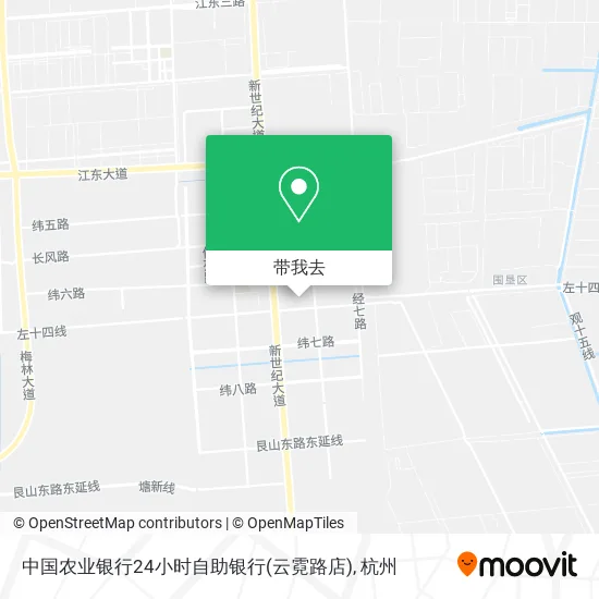 中国农业银行24小时自助银行(云霓路店)地图