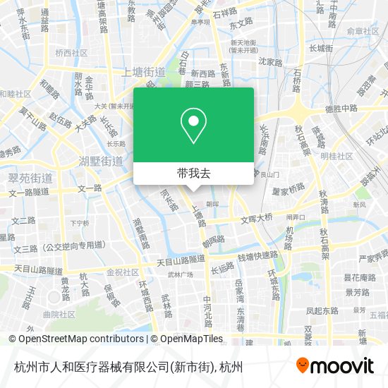 杭州市人和医疗器械有限公司(新市街)地图