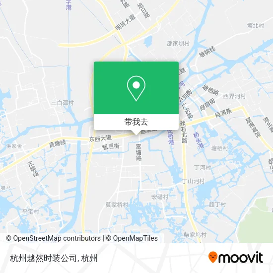 杭州越然时装公司地图