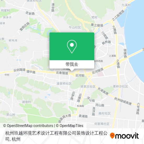 杭州玖越环境艺术设计工程有限公司装饰设计工程公司地图