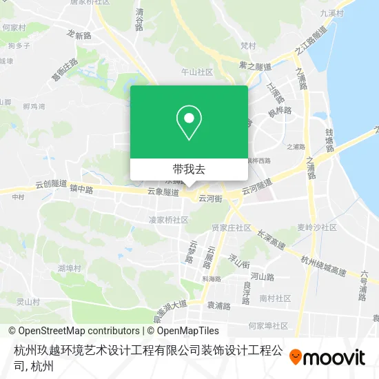 杭州玖越环境艺术设计工程有限公司装饰设计工程公司地图