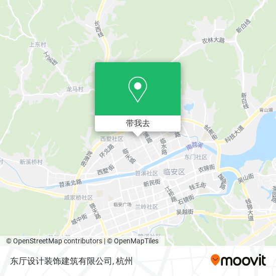 东厅设计装饰建筑有限公司地图
