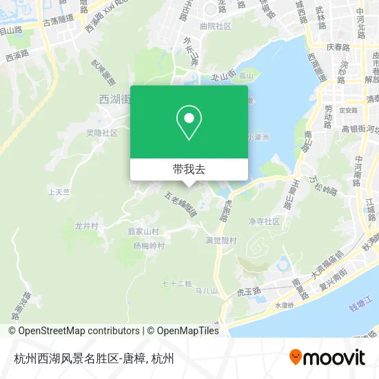 杭州西湖风景名胜区-唐樟地图